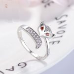 Accessoire chic : bague renard en cristal