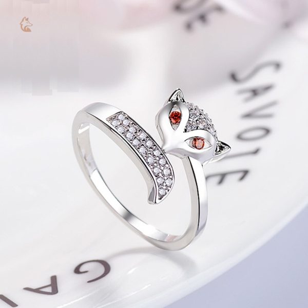 Accessoire chic : bague renard en cristal