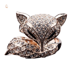 Bague Renard Femme Chic en argent élégante et raffinée