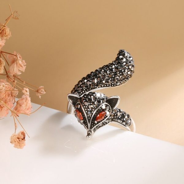 Bague inspirée du renard, tendance et originale