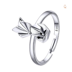 Bague Renard Femme en argent minimaliste