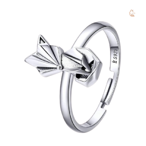 Bague Renard Femme en argent minimaliste