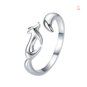 Bague Renard Argent Femme Silhouette Cute