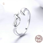 Bague en argent silhouette renard pour femme