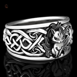 Bague Renard Kitsune, symbole de sagesse et mystère