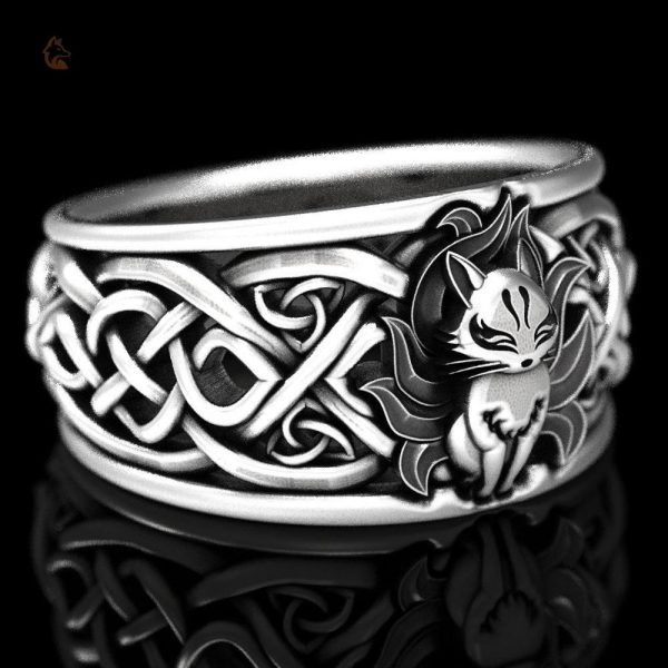 Bague Renard Kitsune, symbole de sagesse et mystère