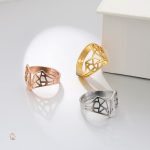 Bijou unique, bague en argent avec forme de renard