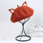 Chapeau béret à motifs renard pour enfants
