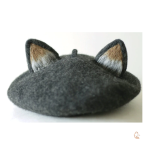 Béret stylé avec design renard unique
