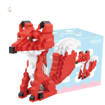 Renard en blocs de construction pour enfants, jeu éducatif
