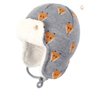 Bonnet Renard Bébé avec motif mignon et coloré
