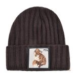 Bonnet Renard Brodé Fashion