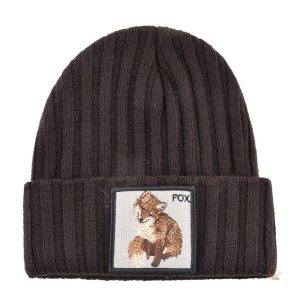 Bonnet Renard Brodé Fashion