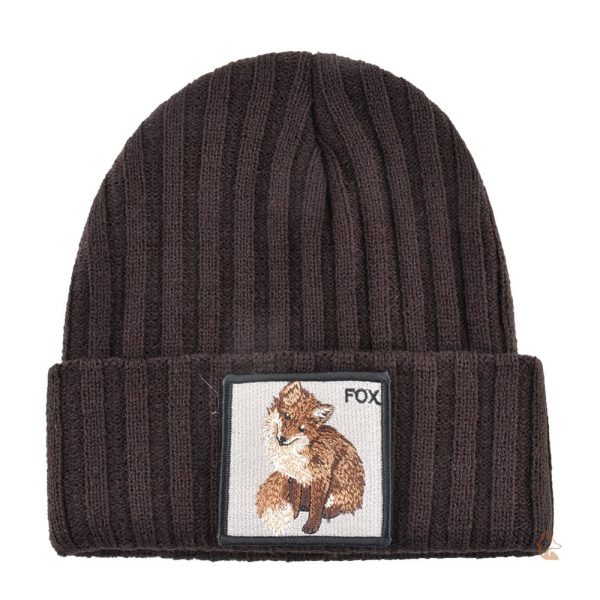 Bonnet Renard Brodé Fashion