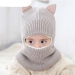 Bonnet en laine avec design renard