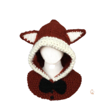 Bonnet Renard Tricot avec capuche pour adultes