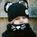 Set bonnet et écharpe renard pour enfants