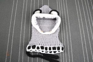 Accessoire mode pour enfants, bonnet renard gris