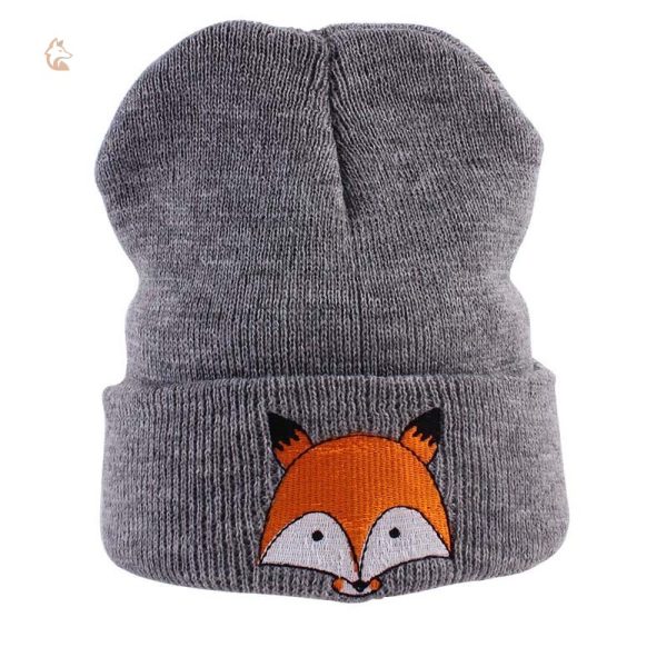 Bonnet Renard Hiver Brodé pour un look chaleureux