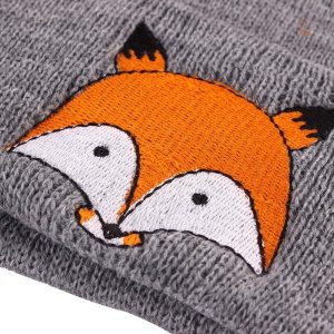Accessoire hivernal : bonnet renard brodé tendance