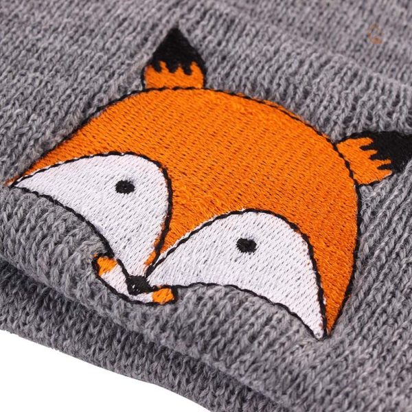 Accessoire hivernal : bonnet renard brodé tendance