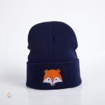 Confortable bonnet hiver avec design de renard unique