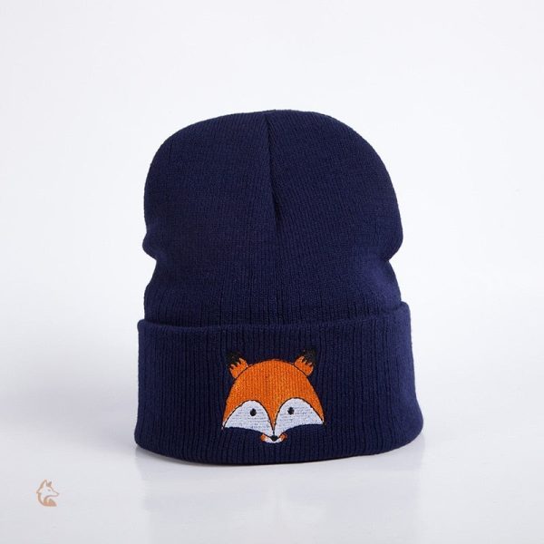 Confortable bonnet hiver avec design de renard unique