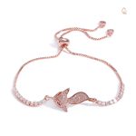 Bracelet Renard Cute avec diamant scintillant