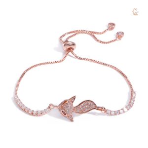 Bracelet Renard Cute avec diamant scintillant