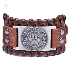 Bracelet Renard avec motif patte de renard viking