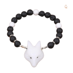 Bracelet Renard en Pierre de Lave