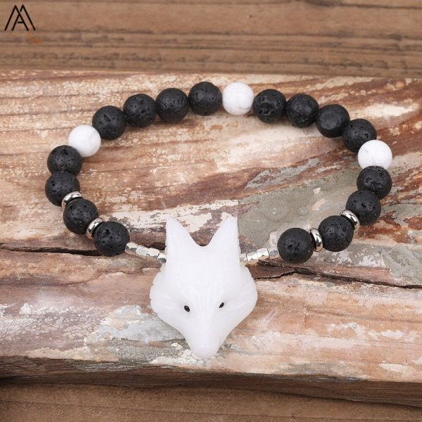 Accessoire élégant : Bracelet Renard Tête