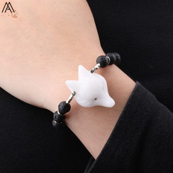 Bracelet tendance représentant une tête de Renard