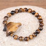 Bracelet élégant Renard, pierre naturelle Oeil de Tigre