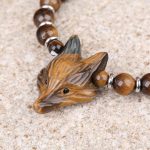 Bracelet en perles Oeil de Tigre, design Renard