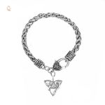 Bracelet Renard Viking avec motif Triquetra celtique
