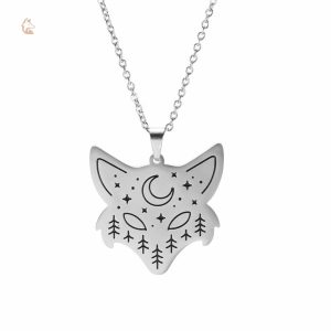 Collier avec motif de renard astral