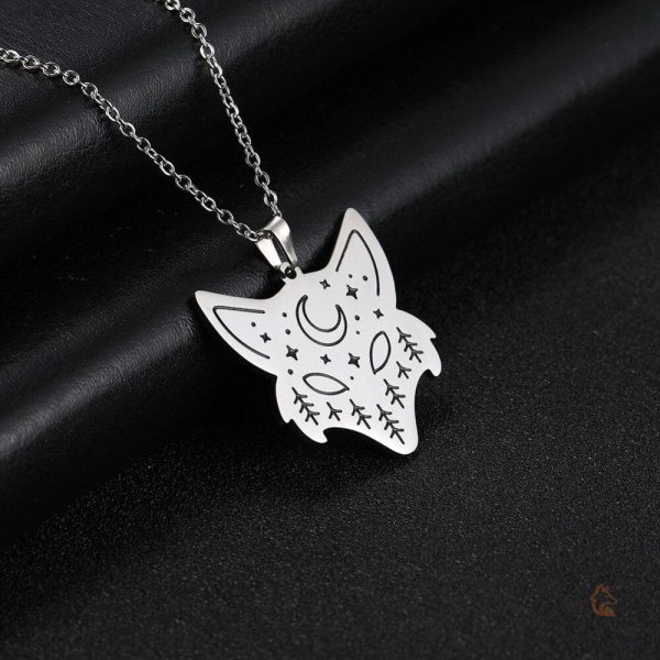 Collier artistique représentant un renard
