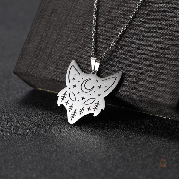 Collier tendance avec motif animalier renard