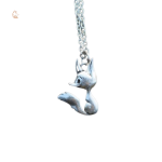 Collier Renard Cartoon Mignon en argent