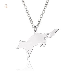Accessoire en or représentant un renard stylisé, charmant et unique