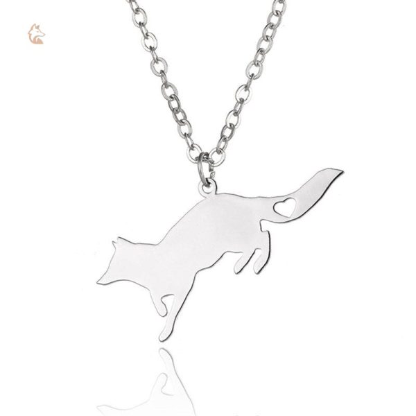 Accessoire en or représentant un renard stylisé, charmant et unique