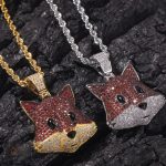 Collier original avec design renard emoji