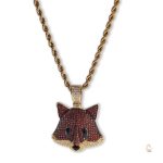 Bijou en métal : collier inspiré du renard