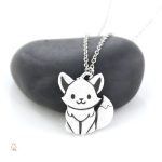 Bijou en forme de renard, style Evoli unique