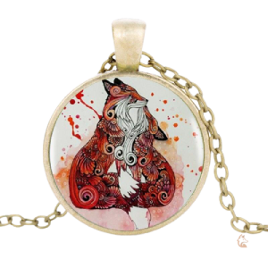 Bijou élégant en forme de renard, style rétro
