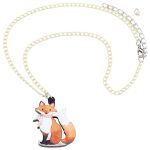 Accessoire féminin inspiré par la nature : collier renard
