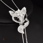Bijou en Argent au design Renard incrusté de Diamants
