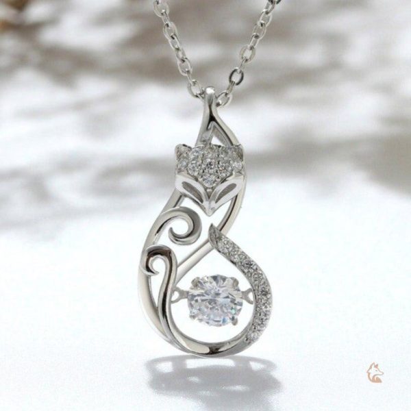Bijou en argent représentant un renard pour femme