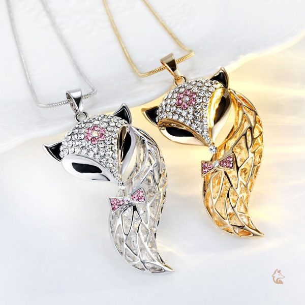 Bijou renard élégant pour femme en métal